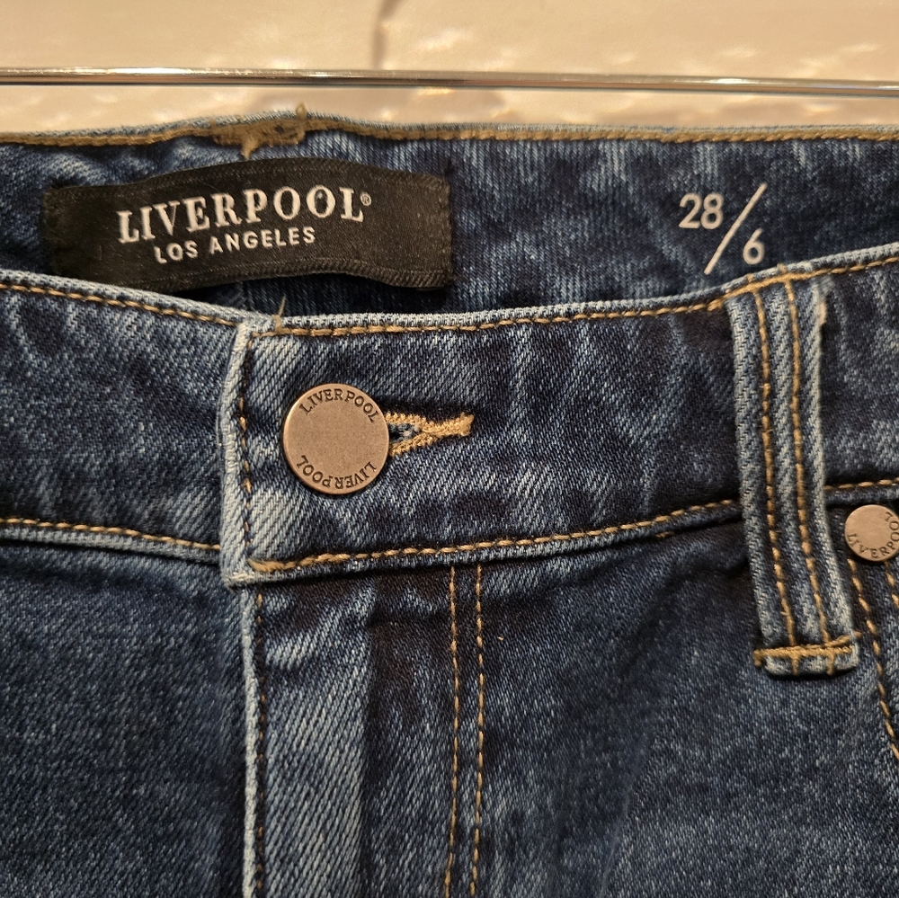 Liverpool Dark Blue Flare‎ Jeans - Picture 3 of 4